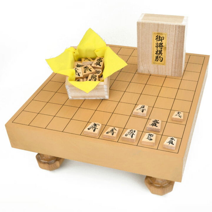 楽天市場】将棋セット 北海道産本桂2寸足付将棋盤セット【特売品 