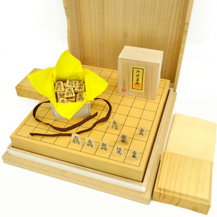 楽天市場】将棋セット 新かや2寸一枚板卓上将棋盤セット(将棋駒薩摩産 