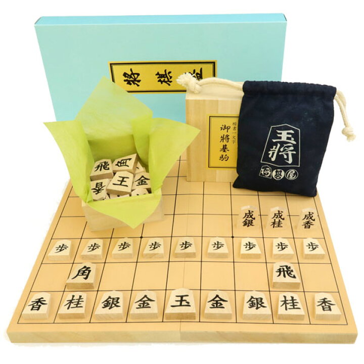 楽天市場】将棋セット 新桂6号折将棋盤セット(木製将棋駒楓一字押彫駒 