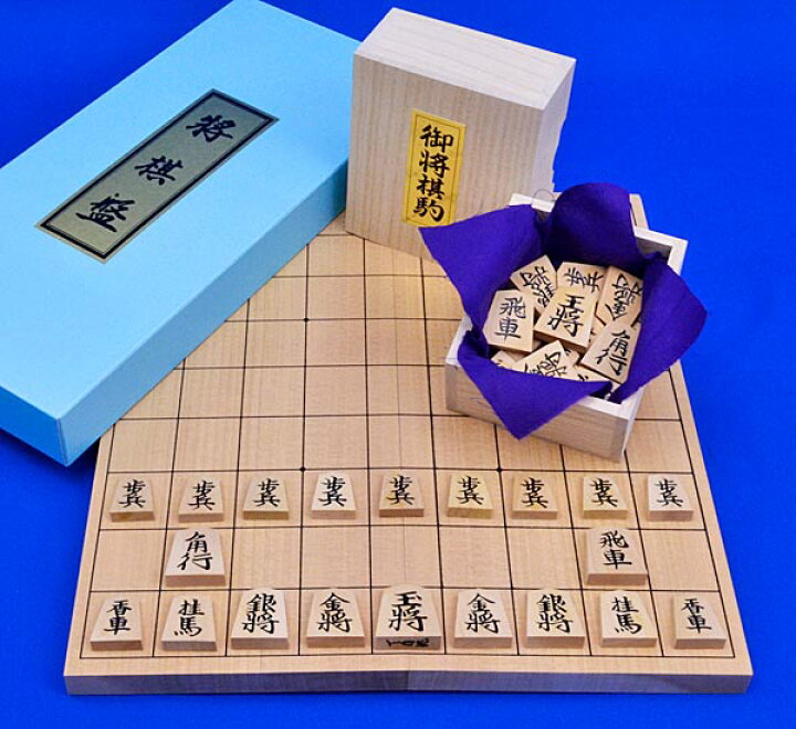 楽天市場】将棋セット 新桂6号折将棋盤セット(木製将棋駒黄楊上彫駒 