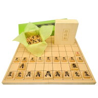 木製将棋盤セット 新桂5号折将棋盤セット(木製普及将棋駒※不織布付・将棋のルールと駒の動かし方用紙・…