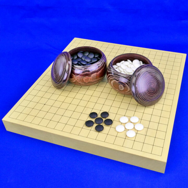 楽天市場】囲碁セット ヒバ1寸5分卓上碁盤セット【特売品】(蛤碁石25号 