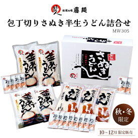香川 藤井製麺 秋冬限定品 藤麺 包丁切りさぬき半生うどん詰合せ 約14人前 美味しい讃岐うどん さぬきうどん 釜揚げうどん 合成保存料無添加の半生うどん お取り寄せグルメ お中元 お歳暮 ギフト 鍋 ふじめん 送料無料 人気商品 産地直送 MW30S