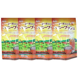 【静岡 山陽商事】 【4袋】 オーガニック ハニーブッシュ 16P 4袋 有機栽培 南アフリカ共和国産茶葉使用 国内加工 ノンカフェイン カフェインレス 低タンニン 低カロリー 茶 ハーブティー ハニーブッシュ お取り寄せグルメ 母の日 父の日 敬老の日 ギフト 送料無料