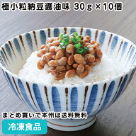 極小粒納豆醤油味　30g×10個 26821(冷凍食品 業務用 おかず お弁当 小袋 惣菜 なっとう ナットウ ナット…