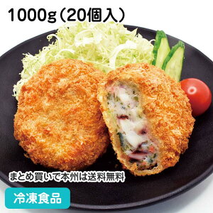 本気で作ったイカメンチ 1000g(20個入) 27862(冷凍食品 業務用 洋食 惣菜 揚物 メンチカツ あおさの香り)