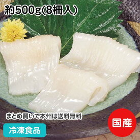 イカソーメン(真イカ) 約500g(8柵入) 19781(冷凍食品 業務用 おかず お弁当 お刺身 寿司ネタ いか イカ 烏賊)