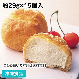ソフトシュークリーム 約29g×15個入 22143(冷凍食品 業務用 ケーキ 洋菓子 デザート スイーツ洋風 大容量 個包装)