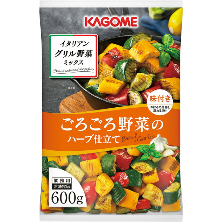 楽天市場 イタリアングリル野菜ミックスごろごろ野菜のハーブ仕立て 600g 607658 冷凍 野菜 時短 ズッキーニ ピーマン 野菜 業務用食材 食彩ネットショップ