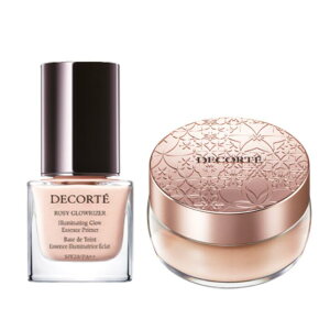 DECORTE �R�X���f�R���e ���[�W�[ �O���E���C�U�[ 30mL+�t�F�C�X�p�E�_�[ 12 lucent beige �Z�b�g