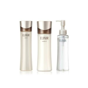 SHISEIDO 資生堂 ELIXIR エリクシール アドバンスド ローションT+エマルジョンT+ブライトニング メイククレンジングオイル