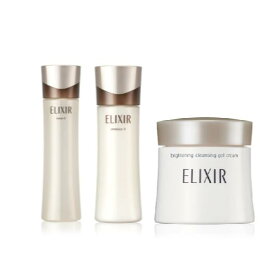 SHISEIDO　資生堂　ELIXIR エリクシール アドバンスド ローションT+エマルジョンT+ブライトニング メイクジェルクリーム