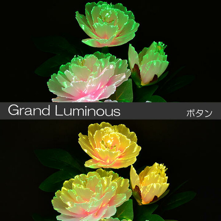 楽天市場】グランドルミナス 06 ボタン 高さ40cm LED 電源 