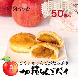 ＼ANA国際線ビジネスクラス☆機内食採用！／ごろっとりんごがたっぷりアップルパイ 加積りんごパイ 50個入 スイーツ お菓子 ご卒業 ご入園 ご入学 お取り寄せ プレゼント ギフト 誕生日 お祝い お返し 法人 常温 グルメ 機内食 加積りんご 絶品 ふるさと納税
