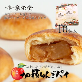＼スーパーセール期間中使えるクーポン配布中／限定パッケージ☆加積りんごパイ10個入れ ANA国際線ビジネスクラス　機内食採用 ごろっとりんごがたっぷりアップルパイ スイーツ お菓子 卒業祝 入学祝 お取り寄せ ギフト 誕生日 お祝い お返し グルメ 機内食 加積りんご