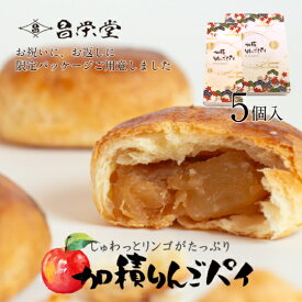＼スーパーセール期間中使えるクーポン配布中／限定パッケージ☆加積りんごパイ5個入れ ANA国際線ビジネスクラス　機内食採用 ごろっとりんごがたっぷりアップルパイ スイーツ お菓子 卒業祝 入学祝 お取り寄せ ギフト 誕生日 お祝い お返し グルメ 機内食 加積りんご 絶品