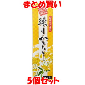 東京フード 練りからし 厳選素材 国産 無着色 ねりからし チューブ入 40g×5個セット まとめ買い [こちらの商品は予告なくラベル表示が変わります]