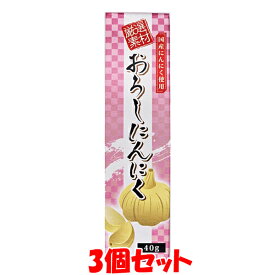 東京フード 厳選素材 おろしにんにく チューブ入り 40g×3個セット ゆうパケット送料無料 ※代引・包装不可