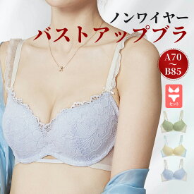 【2点で39%OFFクーポン配布】ノンワイヤー 美乳 谷間 ブラ メイク スッキリ 背肉 ブラジャー 背中すっきり ブラ 盛り 盛れる 補正 美胸 レース バストアップ キープ 立体的 着け心地 肌優しい 福袋A会場
