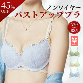 【MAX45％OFFクーポン配布中6/4日4時間限定】ノンワイヤー 美乳 谷間 ブラ メイク スッキリ 背肉 ブラジャー 背中すっきり ブラ 盛り 盛れる 補正 美胸 レース バストアップ キープ 立体的 着け心地 肌優しい 福袋A会場