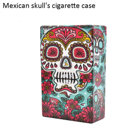 メキシカンスカルのシガレットケースC