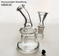 ☆送料無料☆ ガラスボング 大型 高さ:約40cm 水パイプ ボング ワックス用 リサイクラー・ミニボング ガラスボング｜ボング・水