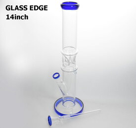 14inch GLASS EDGE ストレート[14インチ　アイスストレート　ボング]　ボング/水パイプ