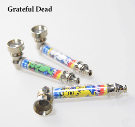 ミディアムサイズ　タバコパイプ　Grateful Dead[グレートフルデッド]サイケ