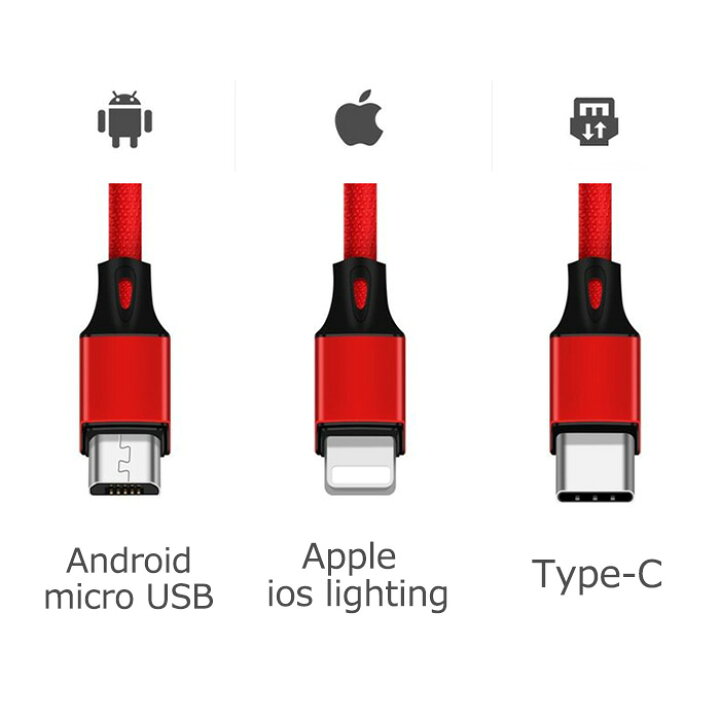 楽天市場】3in1 充電ケーブル USB Type C Micro USB type-c 充電ケーブル ケーブル 高品質 iPhone android type-c 同時給電可 iPhoneX 8plus 7 7 plus/6 6s iPhone12 3in1 一本多役 送料無料【翌日発送】 : 勝者FashionShop 楽天市場】3in1 充電ケーブル USB Type C Micro USB type-c 充電ケーブル ケーブル 高品質 iPhone android type-c 同時給電可 iPhoneX 8plus 7 7 plus/6 6s iPhone12 3in1 一本多役 送料無料【翌日発送】 : 勝者FashionShop
