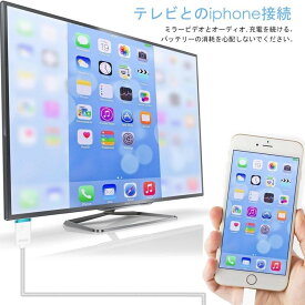 HDMIケーブル アイフォンHDMI変換ケーブル Lightning to HDMI接続アダプタ iPhoneテレビ変換ケーブル ライトニング HDMI変換アダプター