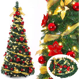 送料無料 超速組立 クリスマスツリー120cm 150cm 180cm 被せて完成 LED付 折りたたみ クリスマスツリー 伸縮可 コンパクト収納 キラキラ星 クリスマス飾り 被せて完成 お洒落で存在感 クリスマス 北欧オーナメント 組立簡単