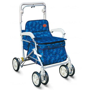 ユーメイトHGT なでしこ紺 レインカバー付 ボックスタイプシルバーカー 須恵廣工業