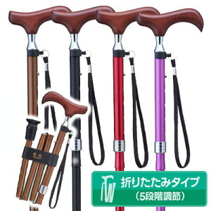 愛杖Eシリーズ 折りたたみ 無地 おしゃれステッキ ケイ・ホスピア