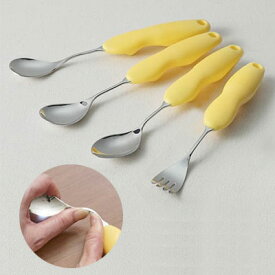 バルーンスプーン 曲げれるユニバーサルスプーン 介護用スプーン 自助具 福祉用スプーン 青芳製作所