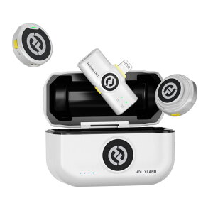 Hollyland Lark M2 Mobile Lightning Ver. CXxA}CNzVXe AC{[zCg oCLightningo[W Lark M2 with Lightning Plug (DuoAIvory White)