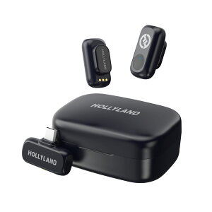 Hollyland(�z�[���[�����h) LARK A1 �f���I ���C�����X�}�C�N �X�y�[�X�O���[ ���M�@ x2 + USB-C��M�@ + �[�d�P�[�X�Z�b�g Lark A1 Duo(Space Gray)