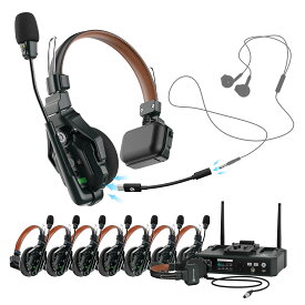 Hollyland(ホーリーランド) ワイヤレスインカムヘッドセット Solidcom(ソリッドコム) C1 Pro インイヤーVer.(9人用)