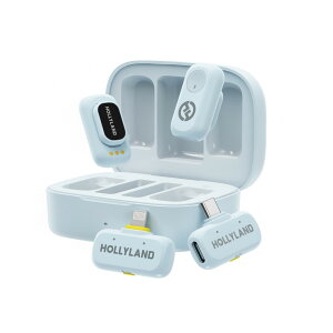 Hollyland ���C�����X�}�C�N LARK A1 �R���{(�X�J�C�u���[/���M�@ x2 + USB-C��M�@ + Lightning��M�@ + �[�d�P�[�X�Z�b�g)