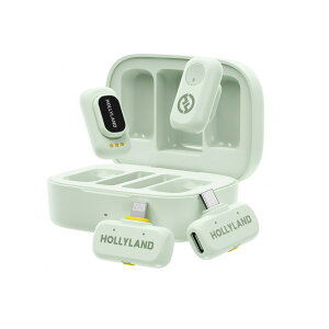 Hollyland ���C�����X�}�C�N LARK A1 �R���{(�~���g�O���[��/���M�@ x2 + USB-C��M�@ + Lightning��M�@ + �[�d�P�[�X�Z�b�g)