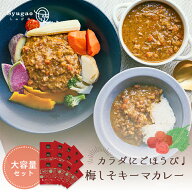 ★今夜23:59まで半額！大好評につき早い者勝ち★むにゃさんコラボ カラダにごほうび 梅 しそ キーマカレ…