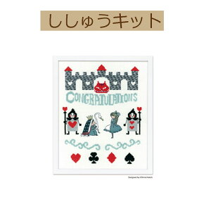 �����������y����L�b�g Shinzi Katoh Handicraft Cross-Stitch�@Kit�z7495 Usagi Alice�y3cm�䂤�p�P�b�g�z
