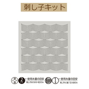 y3zy Sashiko Textile lab@ԂӂzpbNzH-13117 Flowit[j(PaleGray) y3cm䂤pPbgz