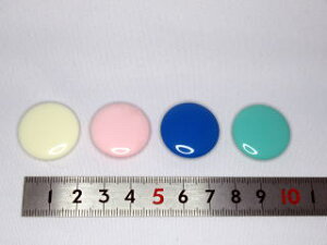 マーブルボタン　ペールピンク、オフホワイト、エメラルドグリーン、ブルー　2.0cm