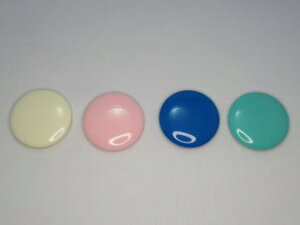 マーブルボタン　オフホワイト、ペールピンク、ブルー、エメラルドグリーン　3.2cm