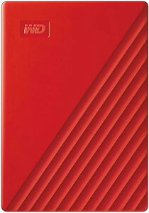�E�G�X�^���f�W�^�� WD My Passport �|�[�^�u��HDD 4TB ���b�h USB3.0 �Í��� �p�X���[�h�ی� �O�t���n�[�h�f�B�X�N ���[�J�[3�N�ۏ� WDBPKJ0040BRD-WESN