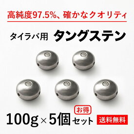 100g 5個　送料無料 タイラバ タングステン ヘッド 高品質純度97.5％ シンカー オモリ 鯛ラバ 誘導式 タイラバヘッド たいらば のっこみ 鯛カブラ