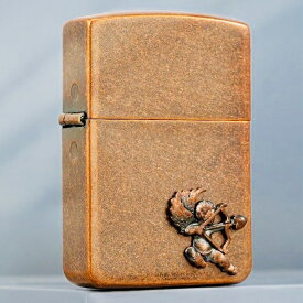 ZORRO（ゾロ）1941復刻版キューピッドデザイン レトロライター　ZORROオイルライター 紫銅製　彼女　彼氏へのプレゼントに最適