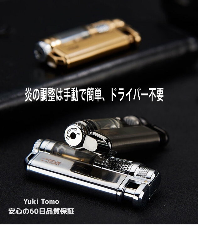 金属製防風ダブルジェットトーチライター、ガス確認窓バックル、炎サイズ調整可能、男性、ボーイフレンド、父の日、誕生日プレゼントに最適( Amazon.co.jp: ガスライター ライター ガス注入式 ターボライターメタル 防風ライター 2つの炎ライター 2イン1ライター 炎 とジェット炎ライター  ジェットライター 男性 父の日 ギフト : スポーツ＆アウトドア 