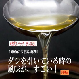 天然 極上だし 簡単に取れる 玄人はだし 160g だしパック 国産素材100％使用 10種類の天然素材配合 だしソムリエ監修 完全無添加 食塩不使用 鰹の本枯節 イワシの焼き干し