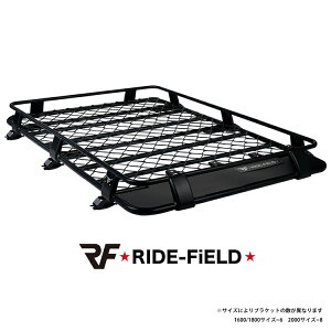 RIDE-FiELD ルーフラック ルーフキャリア ルーフバスケット J03シリーズ 本体アルミ製 ルーフレール装着用 汎用 ハスラー用 フォレスター用 プラド用 ルーフカーゴ 超軽量 本体組立不要 車 ブラ